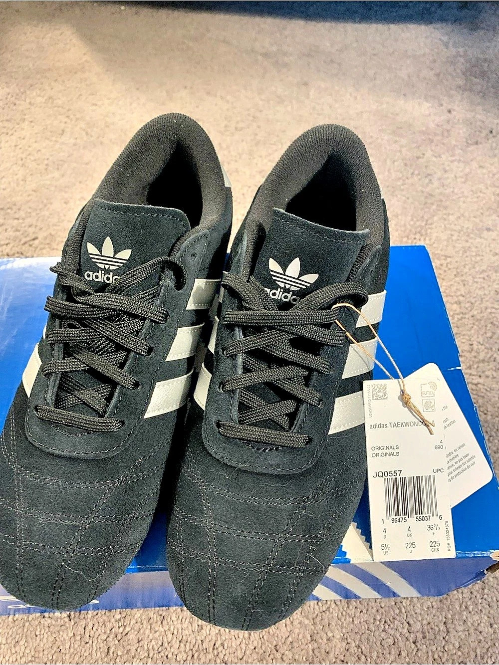 adidas Taekwondo Lace W Women's Black & White US 51⁄2